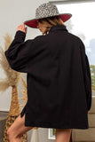 BiBi Button Up Washed Jacket with Pockets - Trendsi - Flyclothing LLC