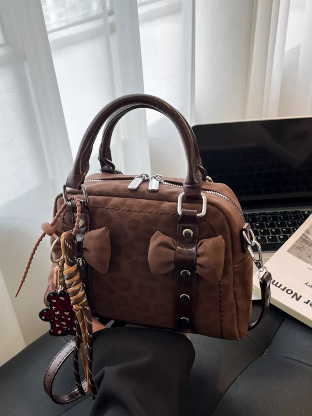 Bow Decor Crossbody Bag - Trendsi - Flyclothing LLC