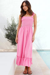 Ruffled Smocked Ruffle Hem Sleeveless Dress - Trendsi