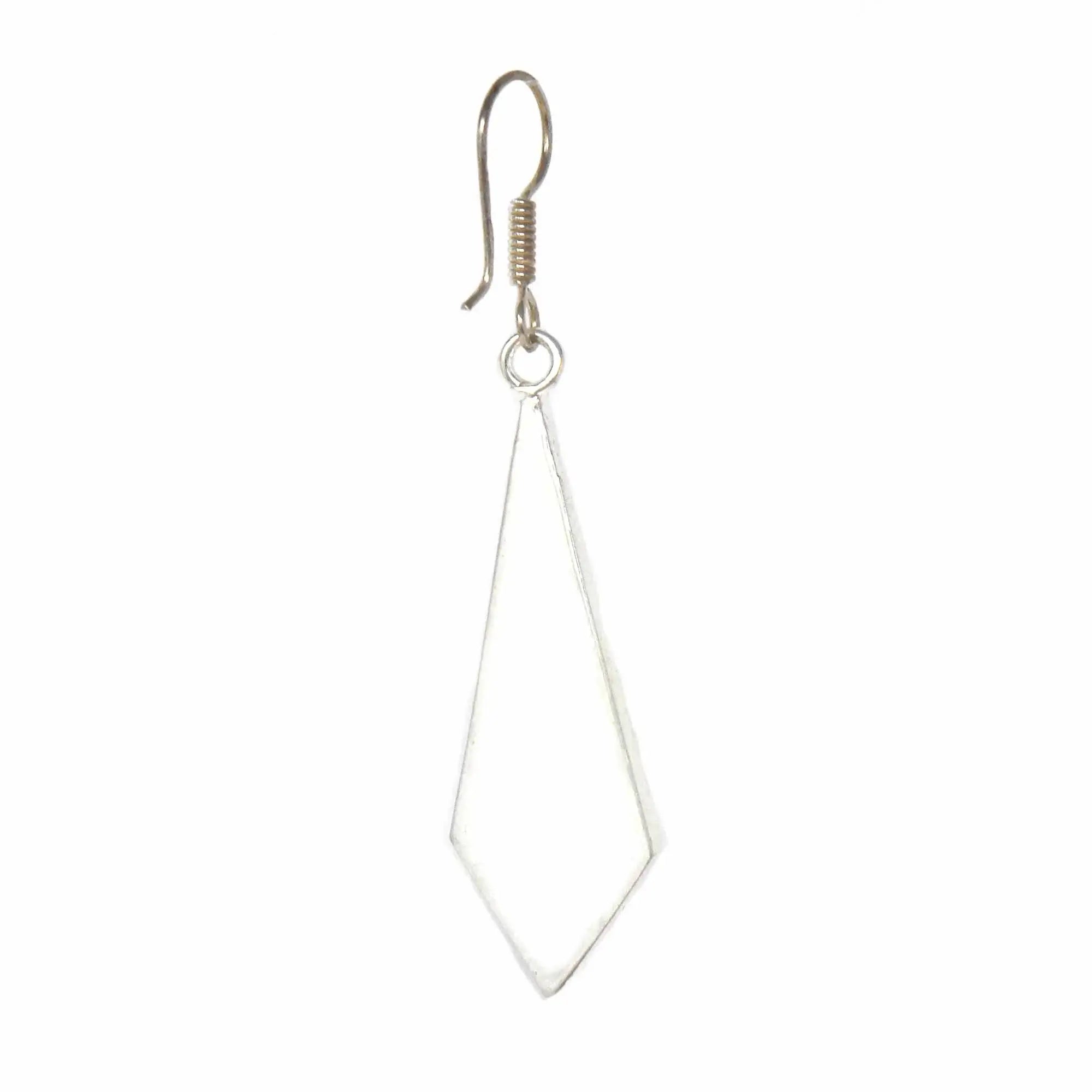 Abalone Diamond-Shaped Dangle Earrings - Artisana - Flyclothing LLC
