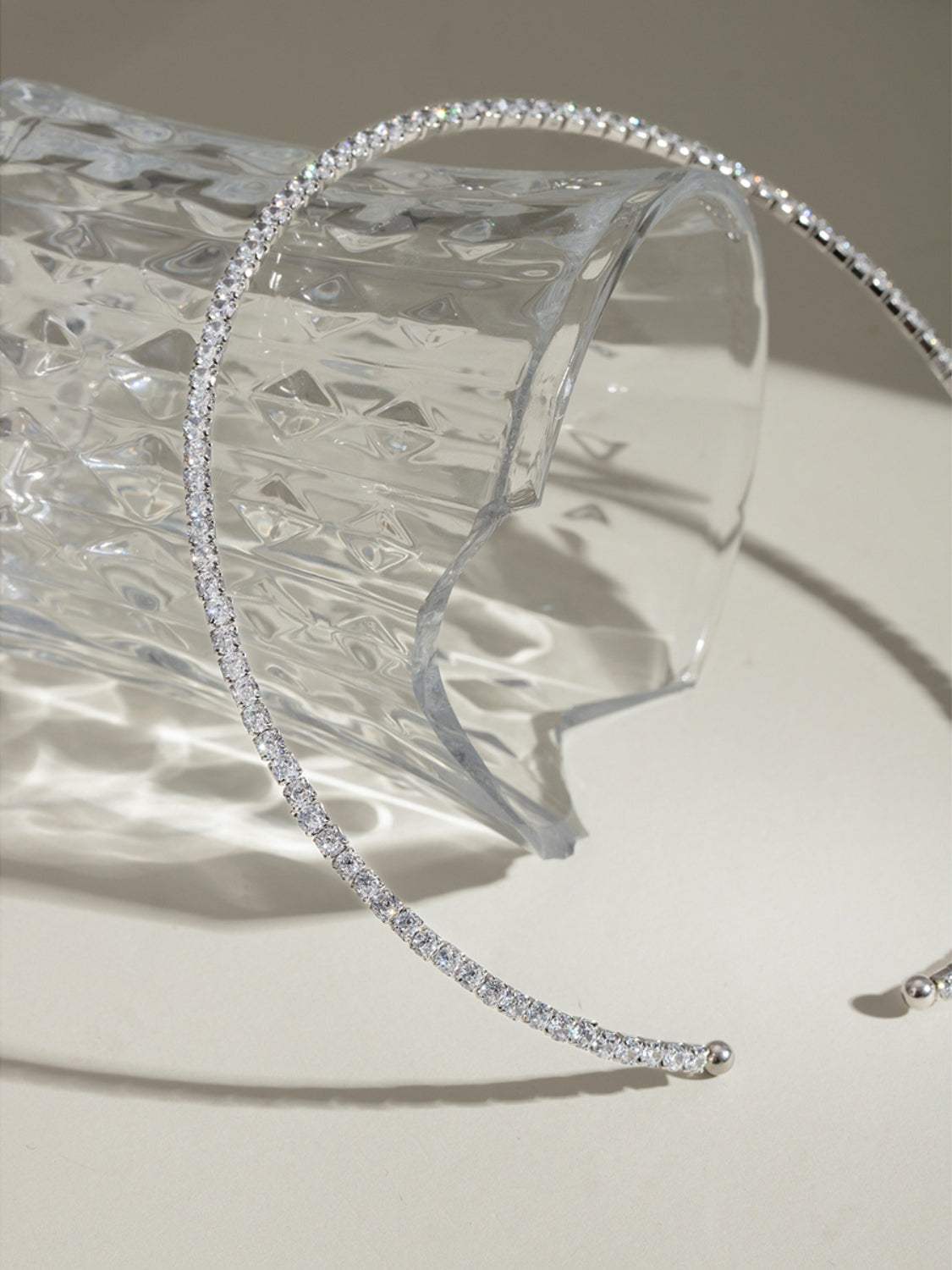 Stainless Steel Inlaid Zircon Necklace - Trendsi - Flyclothing LLC
