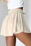 Drawstring High Waist Lined Active Skorts - Trendsi - Flyclothing LLC