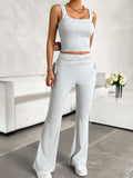 Square Neck Tank and Drawstring Pants Set - Trendsi - Flyclothing LLC