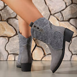Point Toe Block Heels Boots - Trendsi - Flyclothing LLC