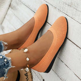Solid Color Mesh Flat Slip-Ons - Trendsi - Flyclothing LLC