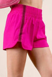 VERY J Striped Trim Detail Activewear Shorts - Trendsi - Flyclothing LLC