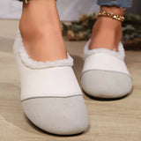 Plush-Lined Slip-Ons - Trendsi - Flyclothing LLC