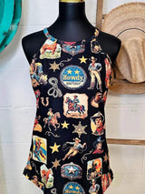Baha Ranch Vintage Cowboy Collage Western Tank Top - Baha Ranch Western Wear - Flyclothing LLC