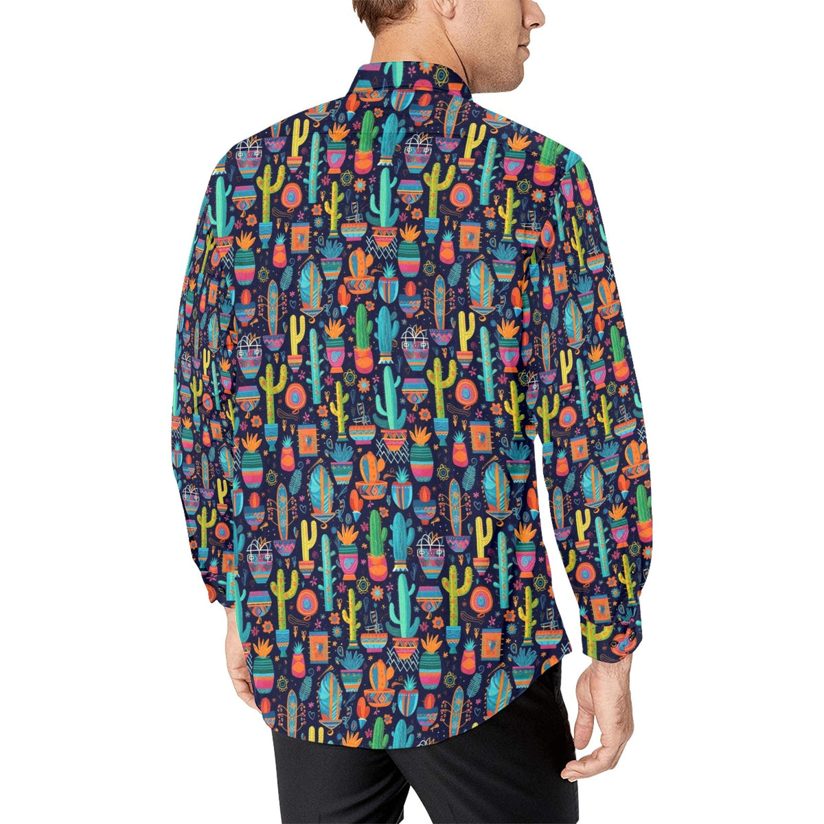 Baha Ranch Crazy Cactus Lady Unisex Western Button Up Shirt