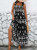 Printed Square Neck Maxi Cami Dress - Trendsi - Flyclothing LLC