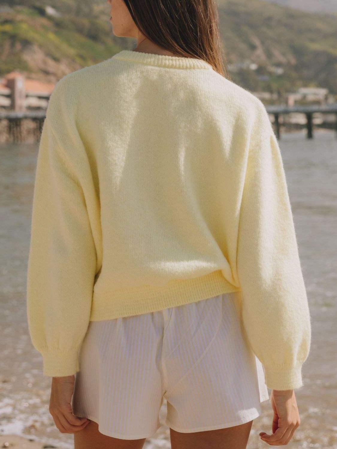 Button Down Long Sleeve Cardigan - Trendsi - Flyclothing LLC