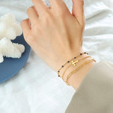 Titanium Steel Three-Layered Bracelet - Trendsi - Flyclothing LLC