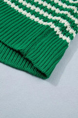 Striped Textured Knit Sweater - Trendsi - Flyclothing LLC