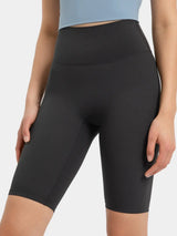 Millennia High Rise Wide Waistband Active Shorts - Trendsi - Flyclothing LLC
