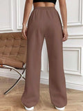 Drawstring Wide Leg Pants with Pockets - Trendsi - Flyclothing LLC