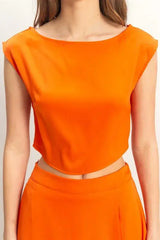 HYFVE Sleeveless Top and Maxi Skirt Set - Trendsi - Flyclothing LLC