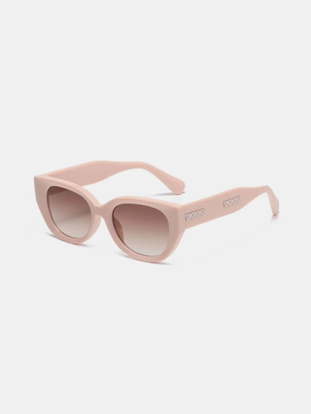 Cat Eye Polycarbonate Frame Sunglasses - Trendsi