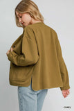 Umgee Textured Jacquard Jacket - Trendsi - Flyclothing LLC