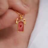 18K Gold-Plated Titanium Steel Pendant Necklace - Trendsi - Flyclothing LLC