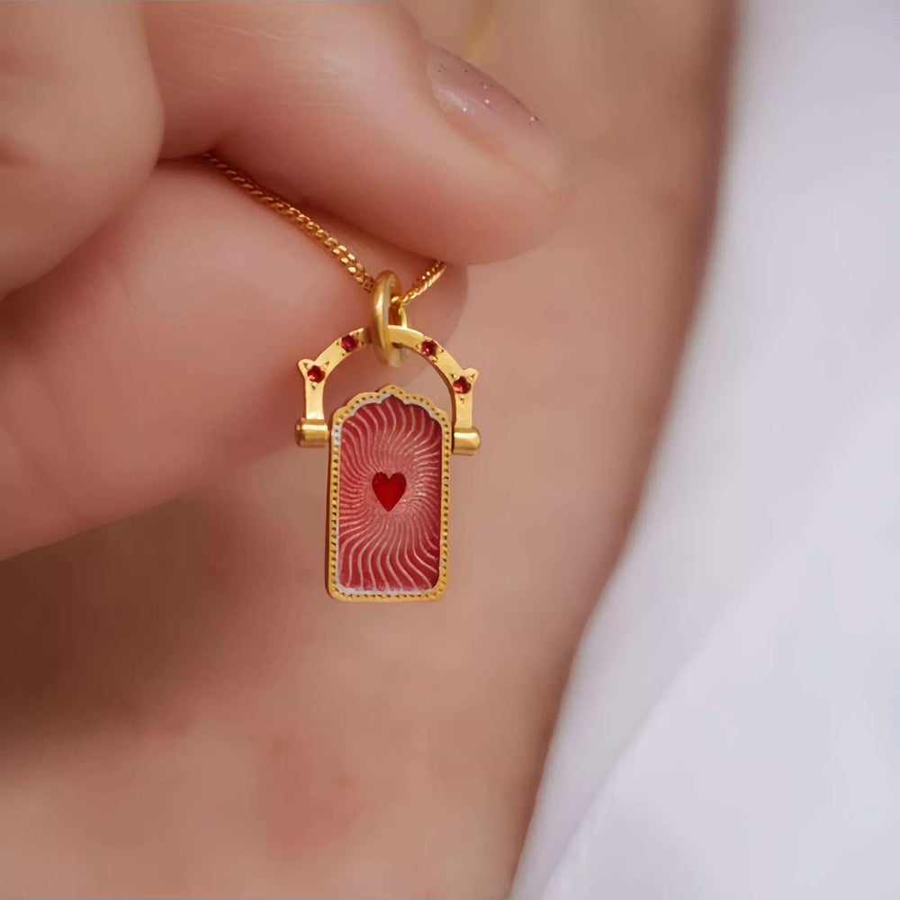 18K Gold-Plated Titanium Steel Pendant Necklace - Trendsi - Flyclothing LLC