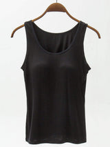 Full Size Wide Strap Modal Tank with Bra - Trendsi - Flyclothing LLC