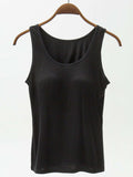 Full Size Wide Strap Modal Tank with Bra - Trendsi - Flyclothing LLC
