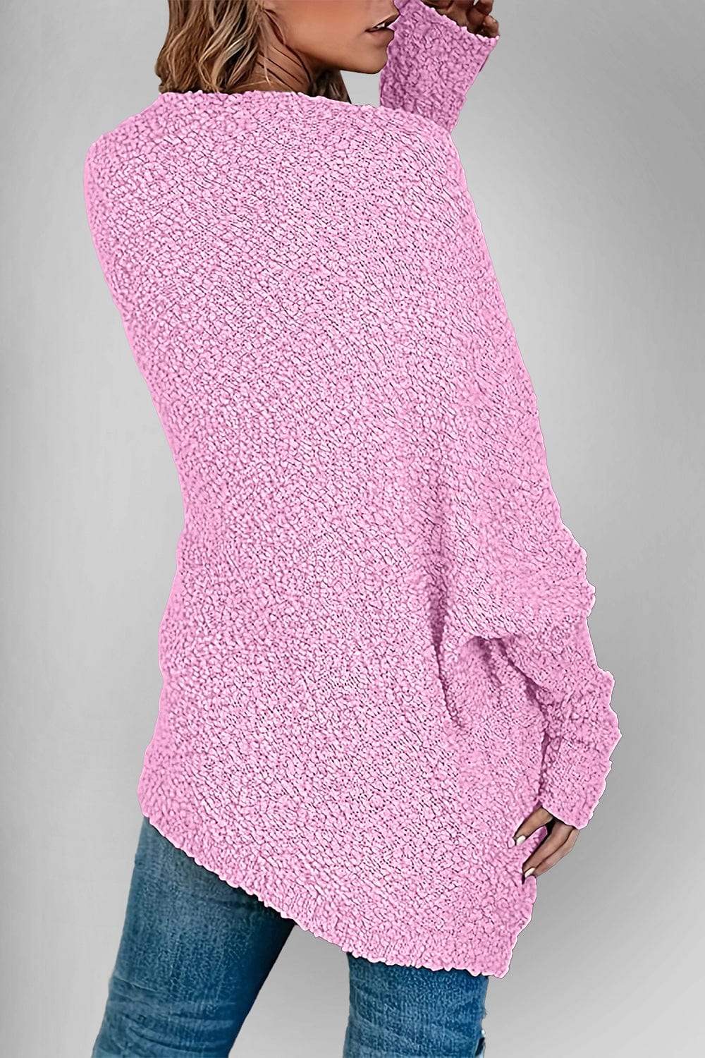 Double Take Pocketed Open Front Long Sleeve Cardigan - Trendsi - Flyclothing LLC