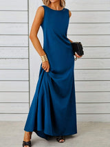Sleeveless Flowy Maxi Dress - Trendsi - Flyclothing LLC