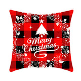 Merry Christmas Cushion Cover 45cm Elk Santa Claus Short Plush Sofa Pillow Cover Home Decor Pillowcase Christmas Decoration - My Store - Flyclothing LLC