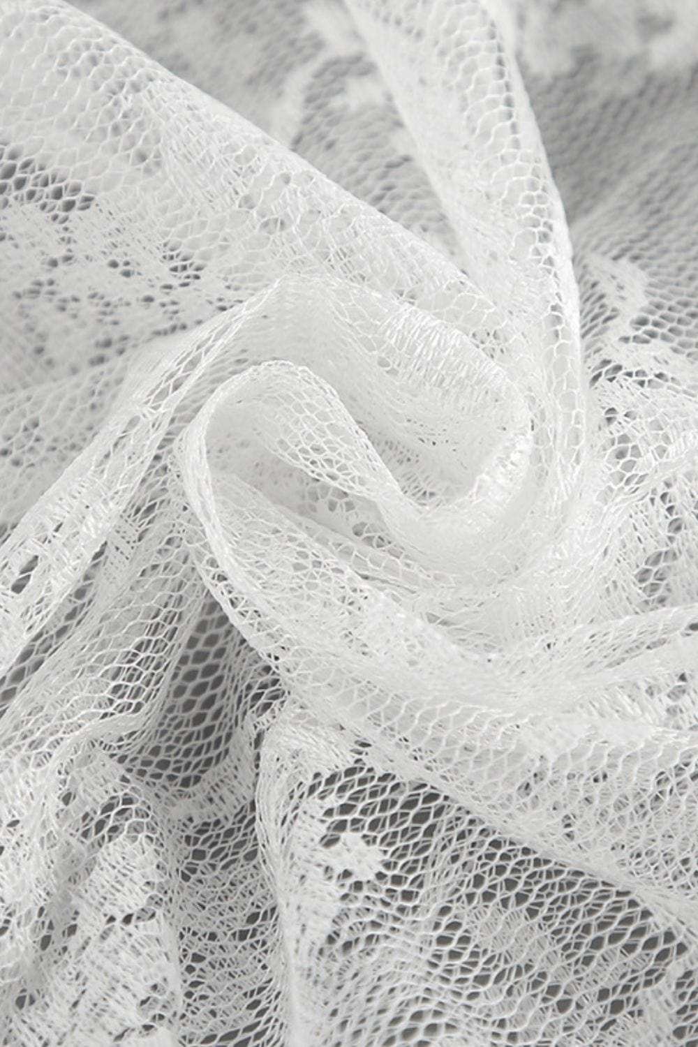 Lace Elastic Waist Maxi Skirt - Trendsi - Flyclothing LLC