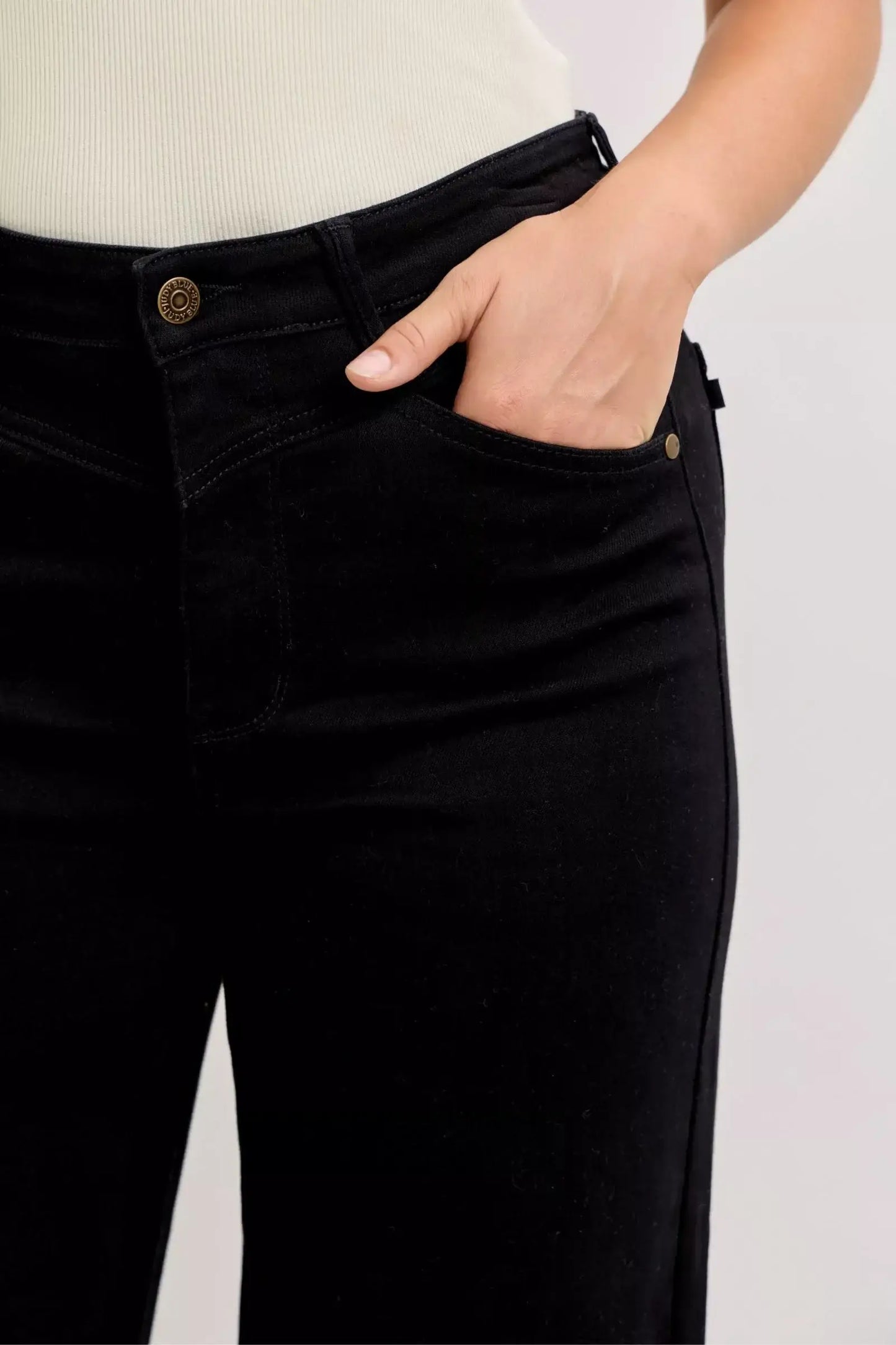 Judy Blue High-Waisted Wide Leg Jeans - Trendsi - Flyclothing LLC