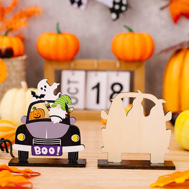 3-Piece Halloween Element Car-Shape Ornaments - Trendsi - Flyclothing LLC