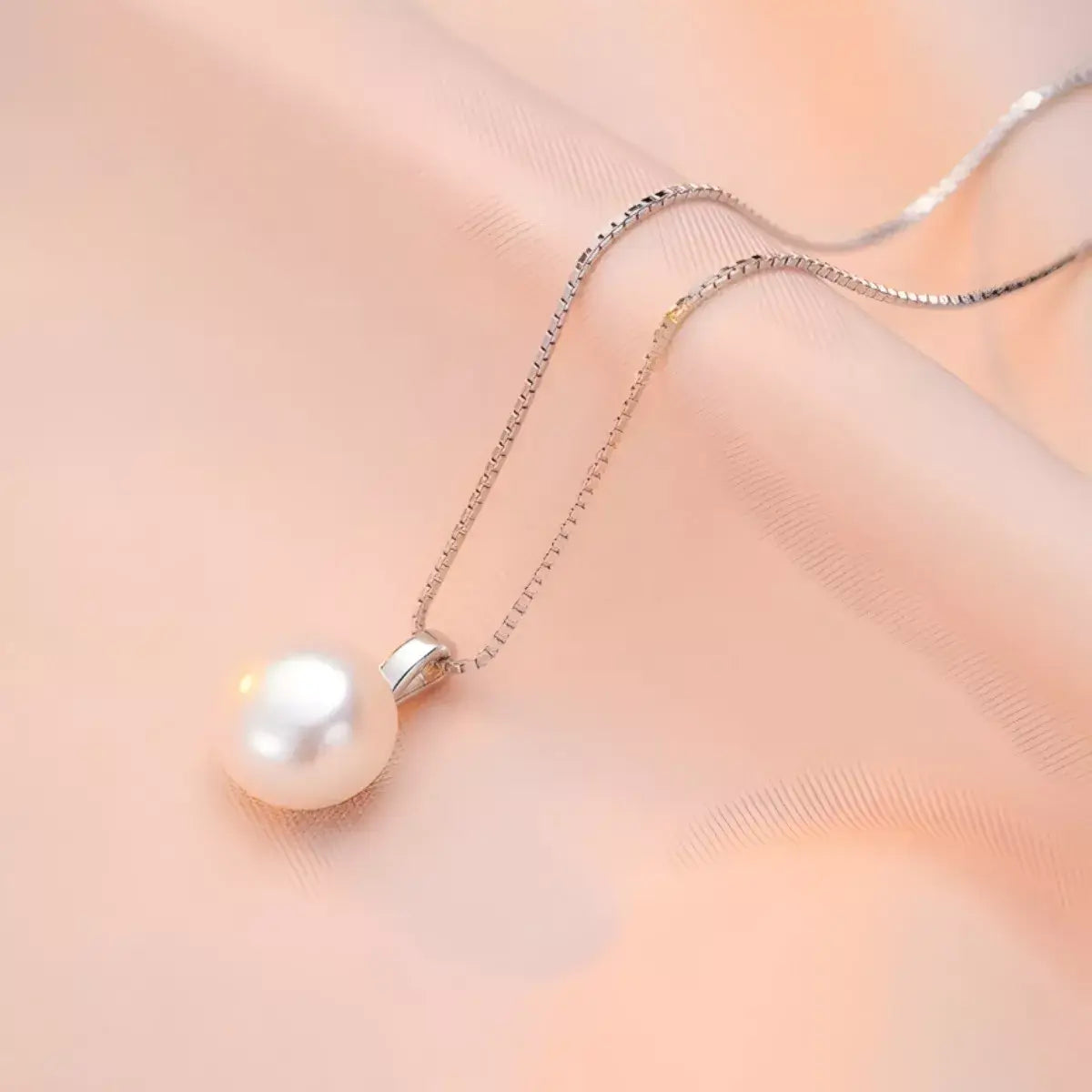 925 Sterling Silver Pearl Necklace - Trendsi - Flyclothing LLC