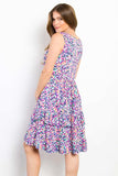Be Stage Full Size Print Wrinkle Free Ruffled Dress - Trendsi - Flyclothing LLC