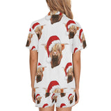 Baha Ranch Highland Christmas Cow Women's Western Pajama Set