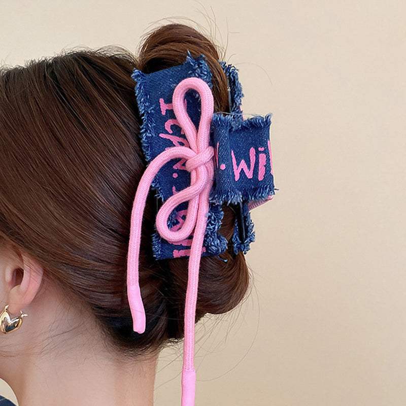 Acrylic Braided Rope Hair Claw Clip - Trendsi - Flyclothing LLC