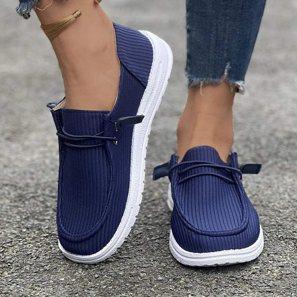 Round Toe Flat Slip-Ons - Trendsi - Flyclothing LLC