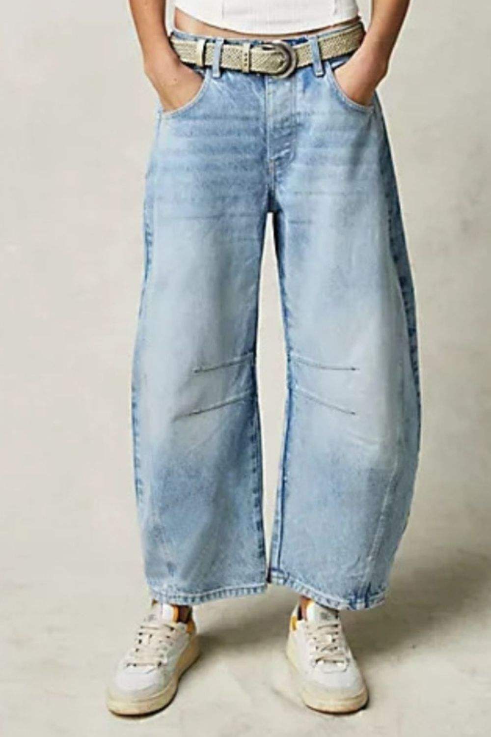 Wide Leg Jeans with Pockets - Trendsi - Flyclothing LLC
