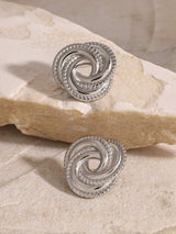 Stainless Steel Volution Stud Earrings - Trendsi - Flyclothing LLC