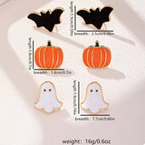 3-Pair Halloween Stud Earrings - Trendsi - Flyclothing LLC