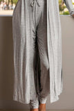 Open Front Long Sleeve Cardigan and Pants Lounge Set - Trendsi - Flyclothing LLC