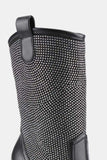 Weeboo Chunky Heel Rhinestone Western Cowboy Boots - Trendsi - Flyclothing LLC