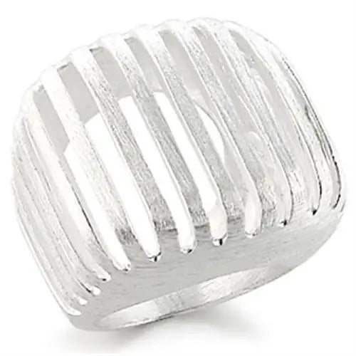 9W176 - Silver Brass Ring with No Stone - Alamode - Flyclothing LLC