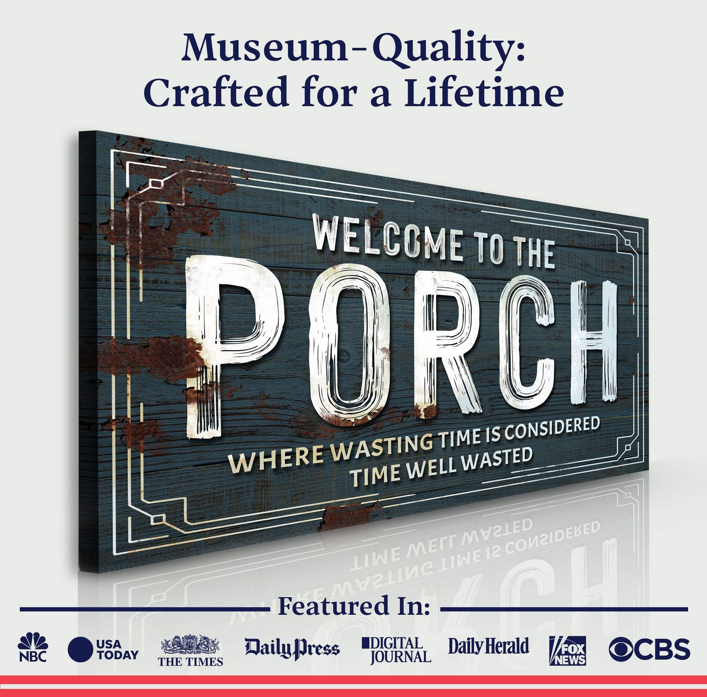Welcome To The Porch Sign - Tailored Canvases - Flyclothing LLC