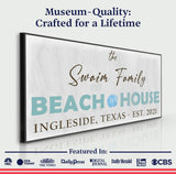 Beach House Sign - Tailored Canvases - Flyclothing LLC
