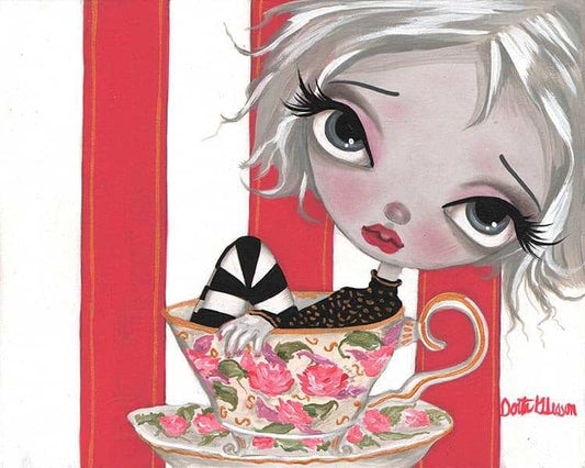 Black Market Art Company A Little Cup Of Tea Print - Black Market Art Company - Flyclothing LLC