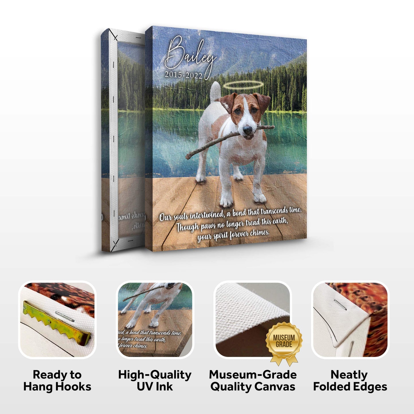 Pet Memorial Sign A Bond That Transcends Time - Tailored Canvases - Flyclothing LLC