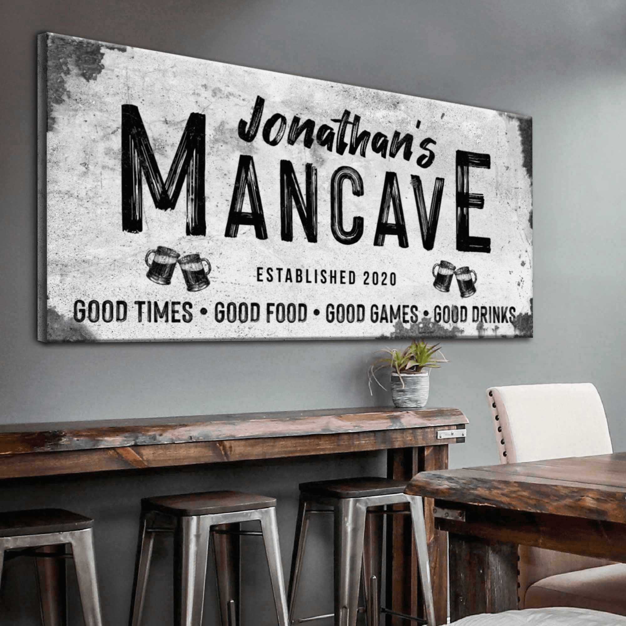 Good Times Man Cave Sign III - Tailored Canvases - Flyclothing LLC