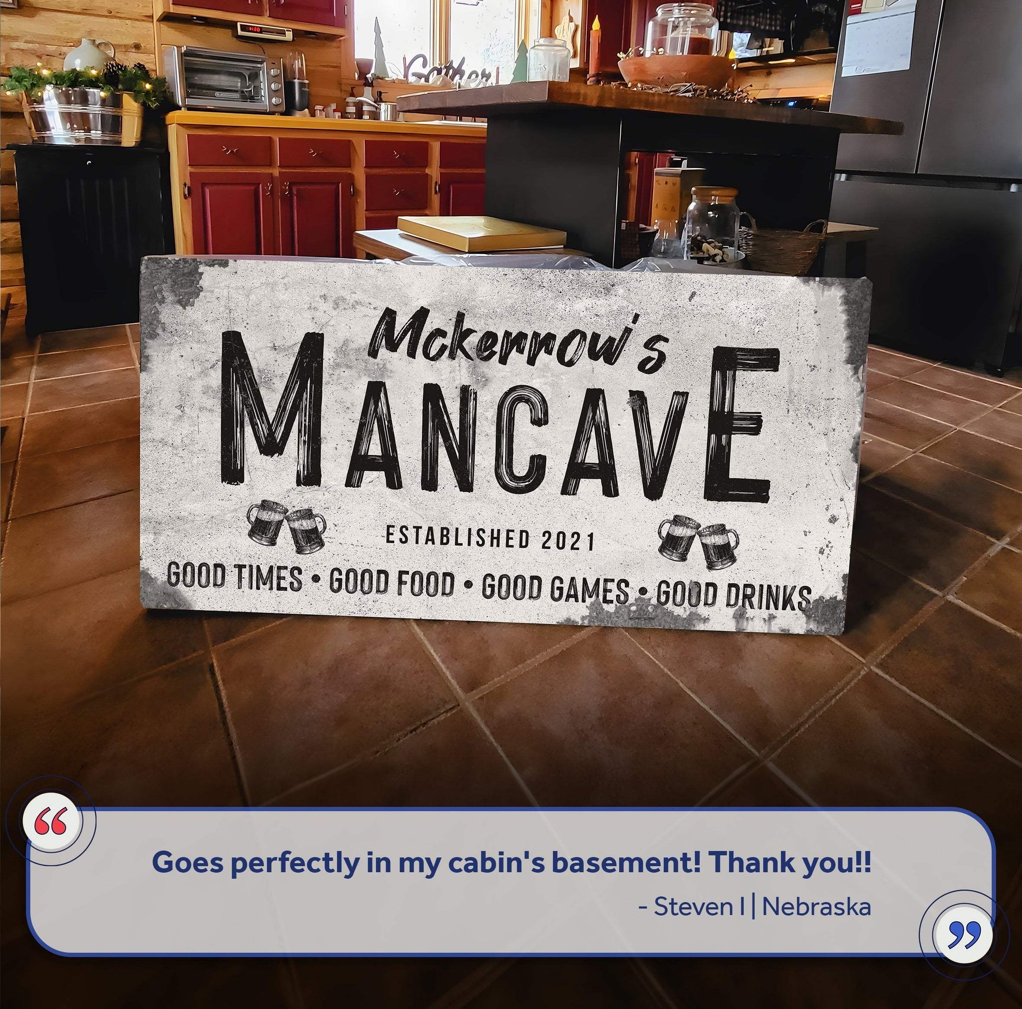 Good Times Man Cave Sign III - Tailored Canvases - Flyclothing LLC