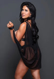Allure Lingerie Sweet Little Lies Cape, Harness Top and Panty Set - Allure Lingerie